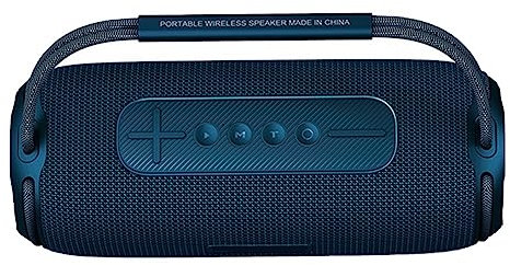 Agwuoetr 40W Portable Bluetooth Speaker Subwoofer Sound Box with Waterproof Function Speaker for Office Outdoor Home Player Blue