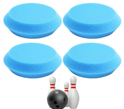 Polierer für Bowlingbälle | Pads zum Schleifen von Bällen – Tragbares Set 4 Stück Für Finish Bester Griff Leistungseinstellung Gleichmäßige Textur Rolle Flüssigkeit