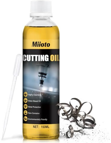 Huile de Coupe, Huile de Coupe Metaux Percage, Convient pour Percer, Tourner, Fraiser, Couper PoinçOnner Tous Types de Métaux, Avec Compte-Gouttes 150 ML