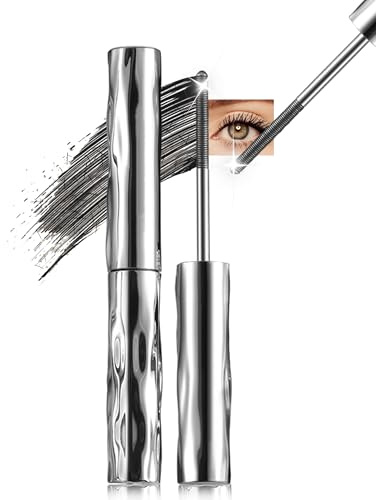 Iron Wand Eye Mascara Schwarz, Wimperntusche Wasserfest mit Metallbürste