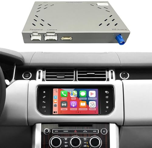 Wireless Carplay Android Auto Radio Retrofit Kit Decoder Receiver SmartBox Kompatibel mit Land Rover/Jaguar mit Bosch Harma System/Freelander 2 /Discovery/Range Rover/Evoque/Jaguar XE XF