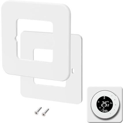 Placca per Scatola 503, Placche per termostati Compatibile con Tado Sonoff Termostato WiFi, Adattatore da scatola 503 a 502 Placca e Viti 12CM×12CM (1)