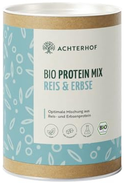 Bio Protein Mix Reis und Erbse 300g | Erbsen- und Reisprotein in optimalen Verhältnis | ohne Zusatzstoffe | Achterhof