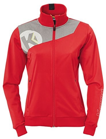 Kempa Damen Core 2.0 Poly Jacke, rot(rot/dark grau melange), XL