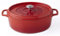Cocotte Ovale - 33 cm - Fonte Emaillée - Rouge
