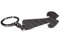 Shopping trolley remover made of carbon key ring, removable shopping trolley token, shopping trolley token for shopping trolley.
