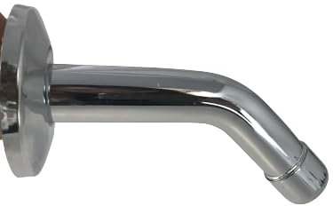 Bec De Lavabo Ou Baignoire En Laiton Avec Rosace Et Aérateur – Connexion Standard 1/2 – Longueur 15 Cm