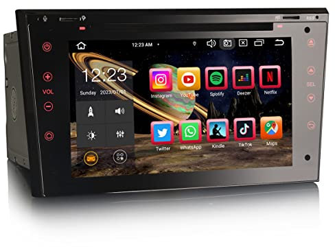 Erisin 8-cœurs 4Go+64Go Android 13 Autoradio Bluetooth GPS Navigateur pour Opel Corsa D Zafira B Corsa C Astra H Meriva Vectra Écran Tactile CarPlay Android Auto DSP Dab+ WiFi USB RDS TNT CD FM