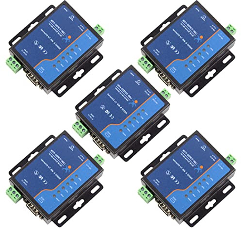 USR-TCP232-410S Convertidores industriales Serie RS232 / RS485 a Ethernet Compatible con Modbus RTU y Terminal TCP Fuente de alimentaci¨®n M¨®dulo RS232 RS485 a TCP/IP (5PCS)