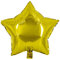Party Factory Folienballon Stern, gold, Ø 45cm, Heliumballon, hochglänzender Luftballon für Geburtstag, Hochzeit, Party
