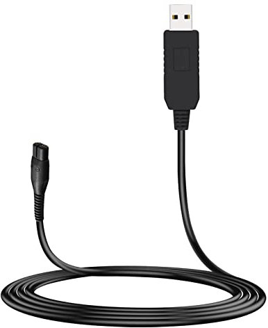 MEROM 4.3V USB Netzkabel Kabel Kompatibel mit Philips A00390 Oneblade Rasierer QP2520 / 20 QP2520 / 30 QP2520 / 64 Ladekabel Netzteil