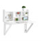 SoBuy Mesa Plegable de Pared con Estante Integrado Escritorio Plegable Escritorio Pared Color Blanco Mesa de Ordenador 90 x 60 x 78 cm FWT07-II-W ES