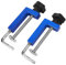 Uadme Fence Clamps - 2Pcs Blue C-Clamp Universal Multi-Functional Woodworking Fixing Tools 100mm Table Clamps for Cabinets Furniture Projects