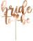 Cake Topper Aufschrift Bride to be in Roségold 17,5cm