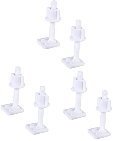 Cabilock Scharnierschrabue 12 Stück Erdungsschraube Toilettendeckel Sitz Toilettensitze Unterlegscheiben Teile Toilettenschrauben Ersatz-toilettenschrauben Zur Befestigung Sitzabdeckungsplatte