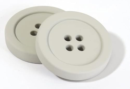 Snaply Nähgewichte in Knopfform, 100 Gramm pro Stück (Grau)