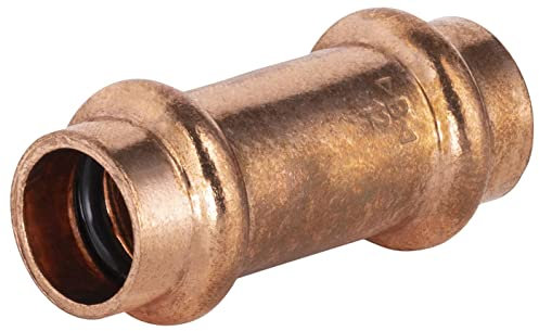 Giunzione uguale a pressare per tubi in rame Ø12 |Anelli in EPDM per tenuta stagna |Compatibile con acqua potabile, riscaldamento e aria condizionata | facile da installare | QUICK PLOMBERIE