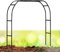 ARtsim 120 180 160 280 cm Breite Rosenbögen Rankgitter Gartenbogen für Kletterpflanzen Hochzeit Deko Torbogen Rosenhilfe Spalier Metall stabil (Color : Schwarz, Size : 240cm x 220cm)