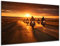 DARO Design - Wand-Bild auf 6mm HDF 30x20cm Motorrad-Fahrer im Sonnenuntergang - Wand-Deko Bilder Geschenk