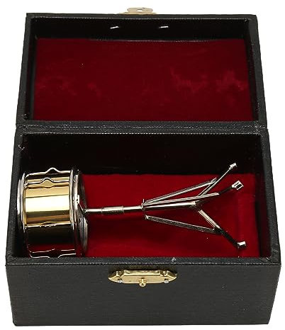 Tomotato Miniatur-Trommelmodell, Dekoratives Snare-Drum-Modell, Kupfer-Snare-Drum-Ornament, Musikinstrument-Dekoration für Puppenhaus, Bücherregal, Schreibtisch