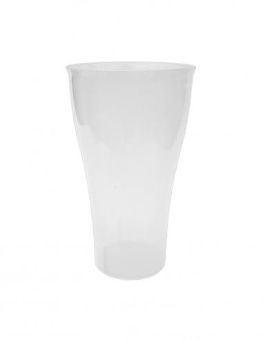 TELEVASO - 200 unidades - Vaso Premium 470 ml Reutilizable Ligero - Polipropileno (PP) - Translucidos - Vaso ecológico Libre de BPA, Ideal para cerveza, cubatas, agua