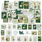 46 Stücke Vintage Aufkleber, Mini Größe natürliche Blumen Pflanzen ästhetische Aufkleber, Scrapbook Aufkleber Zubehör, DIY Dekoration Aufkleber für Laptop, Scrapbook, Koffer, Notizbücher, Journal