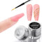 BSMKCL Spider Gel für Nägel Kunst, 3D Klar Elastisch Malerei Draht Zeichnen Nail Art Polish, Chrompulver für Linie Sculpting Gel, Soak Off UV LED Gel Polish Maniküre DIY Nageldesigns