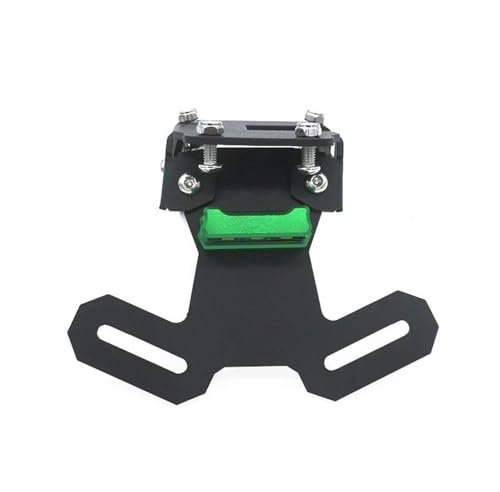 LYBH Kennzeichenhalter Für Motorrad, Rücklicht, Fest, Klappbar, Kennzeichenhalter Für Kawasaki Z900 Z 900 2017–2023 Kennzeichenhalterung(GRÜN)