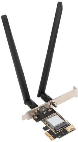 WIFI7 PCIe WiFi Card, MT7925 5400Mbps PCIEx1 Wireless Network Card Adapter, 2.4G/5G/6G Tri-Band Bluetooth 5.3 Wireless Adapter for Linux, for Openwrt, for Ubuntu, Etc