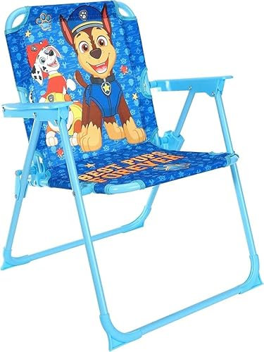 GIFTIDEAZZ Folding Play Chair for Kids - Portable & Sturdy, Featuring Fun Character Designs - Perfect for Indoor/Outdoor Play, Easy Storage (PPatrol Foldable Chair)