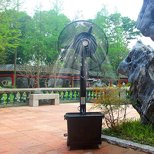 Lüfter-Nebel-Ventilator-Industrieventilator-Wasser-Patio-Wasser-Tank-elektrische Lüfter-Hochleistungs-Garten-Hinterhof-Ventilator im Freien, 3-Geschwindigkeits-Einstellung (71cm/28in)