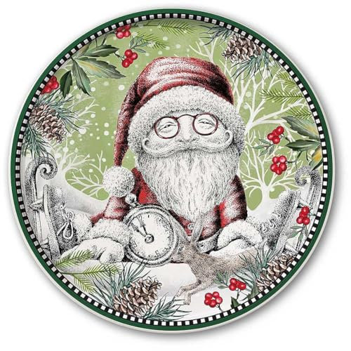 Egan Plato de Navidad con diseño de Papá Noel, 31 cm de diámetro, referencia 120119