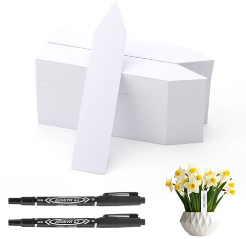 200 Cartellini per Piante Etichette per Piante in Plastica Multicolore 10 x 2 cm Targhette per Piante Impermeabili per Vivai Semi Piante ed Erbe Aromatiche