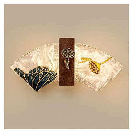 NexaGeniX wandlampe Vintage Zen Emaille Hintergrund Wand Lampe Schlafzimmer Dekoration Wand Lampe Einzigartige Fan-förmige Wand Lampe bettbeleuchtung
