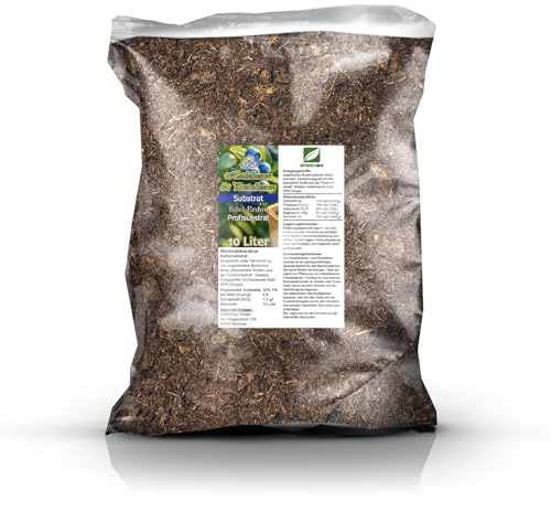 GREEN24 Heidelbeeren & Preiselbeeren Substrat 10L - saure Erde für süße Früchte, Profi-Linie, Moorbeetpflanzen