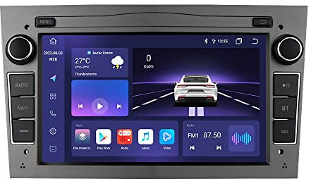 HIZPO 7 pulgadas estéreo de audio para automóvil doble din en el tablero para Opel Vauxhall Corsa Vectra Astra compatible con navegación GPS Bluetooth / Apple Carplay y Android Auto / USB SD WiFi entrada de cámara de visión trasera