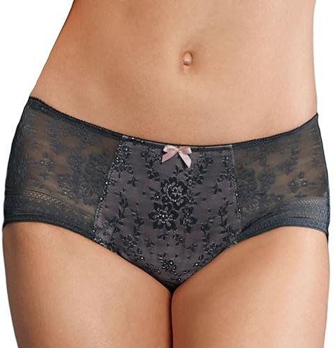 Rosa Faia Damen Fleur Taillenslip Taillenslip,,per pack Grau (anthrazit 408),42 (Herstellergröße:42)