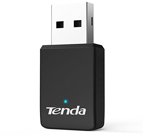 Tenda U9 WLAN Stick AC650 Dualband WLAN USB-Adapter(5GHz: 433Mbit/s+2,4GHz:200 Mbit/s), LED, USB2.0, unterstützt Windows XP/7/8/8.1/10/11