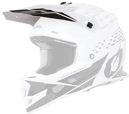 O'NEAL | Motocross-Helm-Ersatzteile | Enduro Motorrad | Ersatzschirm 5SRS Helm TRACE | Spare Visor 5SRS TRACE Helmet | Schwarz Weiß | One Size