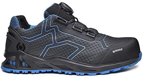 Base Protection, K-Trek Chaussure de Sécurité Avec Système Boa, Noir et Bleu 46 EU