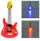 25 Stücke Cartoon Brosche Blinkende LED Brosche Gitarre Leuchten Leuchtende Abzeichen für Weihnachten Halloween Party Dekoration Bevorzugt Geschenk(Rote Gitarre)