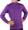 KLOTTZ Maglietta Maniche Lunghe Bambini e Ragazzi a Collo Alto per Halloween, Abbigliamento Sportivo, Uniformi Scolastiche, Natale, Cosplay. Cotone. Viola. 4/6 Anni