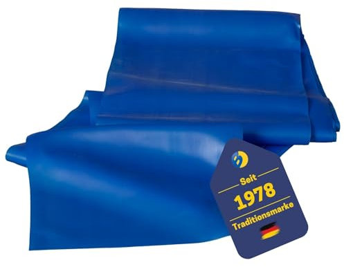 Best Sporting TPR-Gymnastikband I Hochelastischer Fitnessband in Stärke stark I 2 m I Farbe blau I Theraband I Sport Gummiband I Für Training zu Hause, Pilates und Yoga