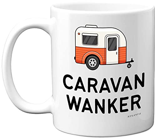 Funny Caravan Gifts Mug - Caravan W**ker - Rude Funny Christmas for Men Women, Mugs Coffee Tea Cup, Novelty Joke Rude Birthday Gift, 11oz Dishwasher and Microwave Safe