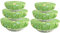 BELUAPI Set of 6 Dust Stretch Bowl Covers, Reusable Cotton Dish Plate Lids,Durable Food Storage Covers for Family Party and Outdoor Picnic(3 Sizes,No Bowls)