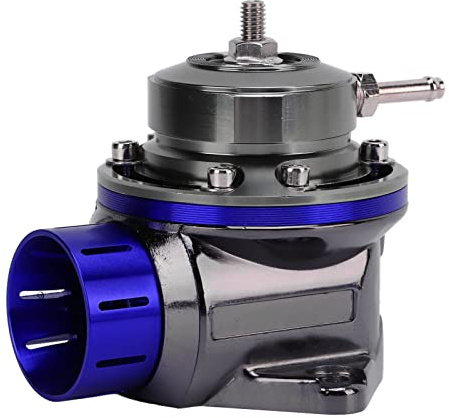 Blow Off Valve Kit ， Recirculating Dump Valve Kit ， Turbo Blow Off Pressure Relief Valve BOV ID 40mm Length 65mm Universal Modification(Blue)