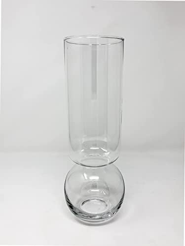 Chalily Flower Vase - Glass Bulb Vase, Tall | Great for Amaryllis Paperwhites and Hyacinth | Stunning Custom Glass | NO Messy Soil | Hydroponic Glassware | Self Watering Container | 1 - Count