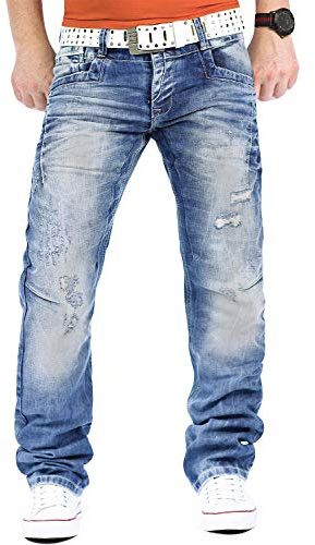 Cipo & Baxx Herren Jeans im modernen Denim Casual Style | Herrenjeans für Alltag, Freizeit und moderne Casual-Looks, verschiedene Schnitte, dezente bis markante Design-Details