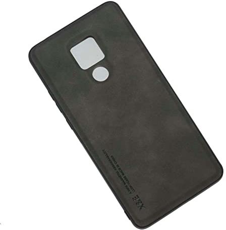 Kepuch Silklike Cover per Huawei Mate 20 X - Custodia Case Piastra Metallica Incorporata per Huawei Mate 20 X - Nero