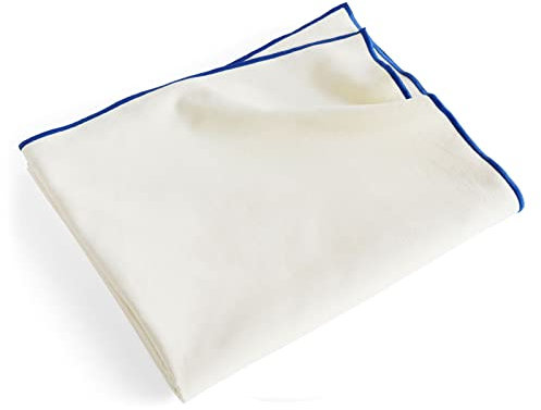 HAY Outline Tablecloth L250 cm Tischdecke in der Farbe: Cream, aus Baumwolle hergestellt, Maße: 140 x 250 cm, AB453-A573-AG18